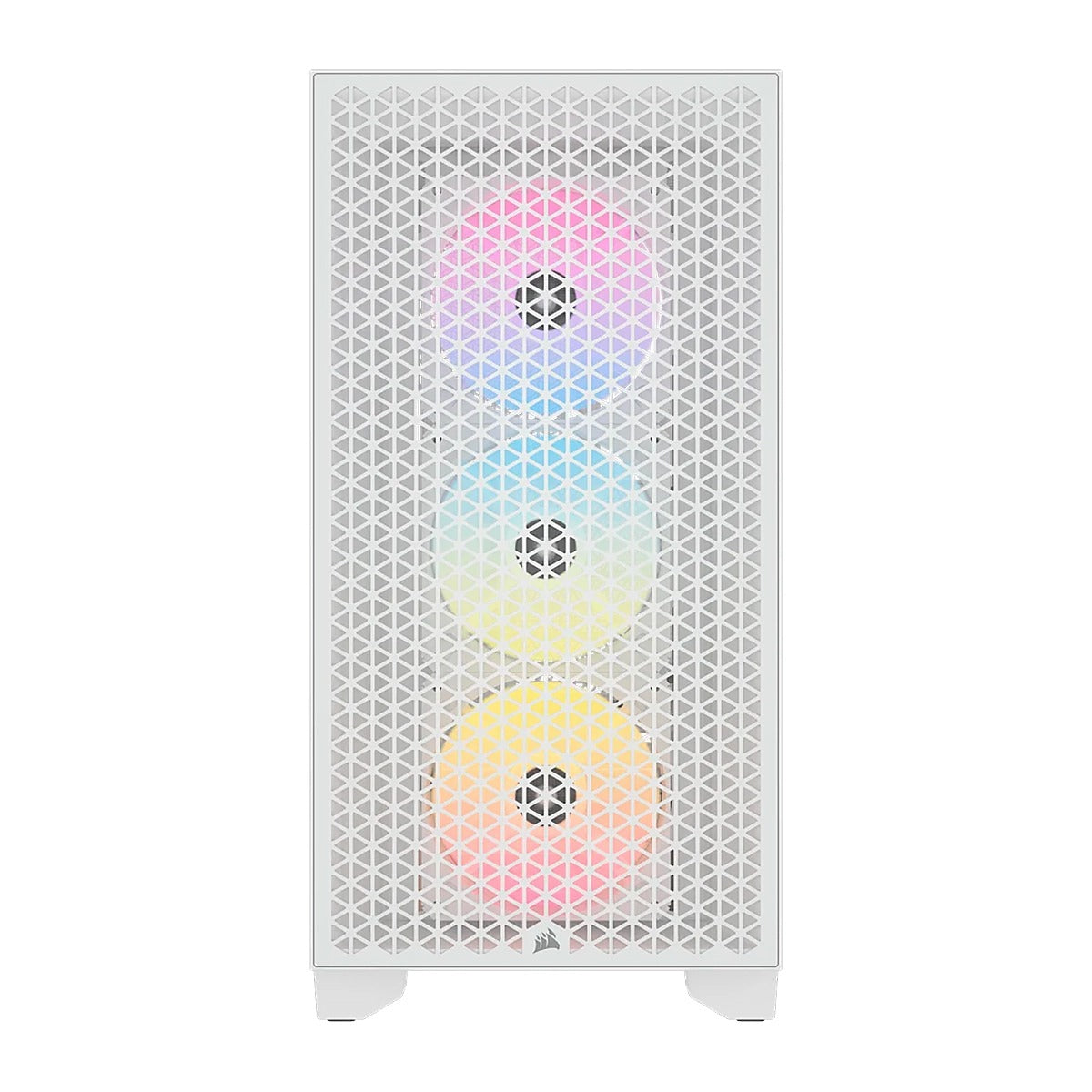 CASE CORSAIR ATX 3000D RGB AIRFLOW TEMPERED GLAS MID-TOWER CASE N-PS 3VEN BLANCO