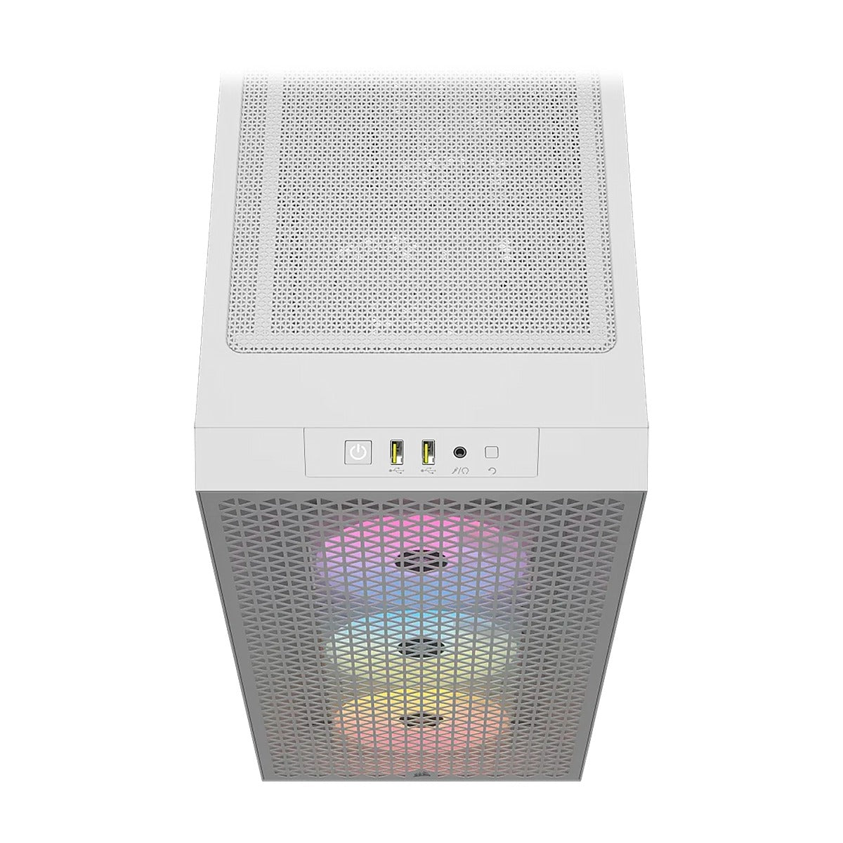 CASE CORSAIR ATX 3000D RGB AIRFLOW TEMPERED GLAS MID-TOWER CASE N-PS 3VEN BLANCO