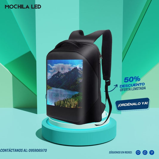 MOCHILA LED VIAJERA