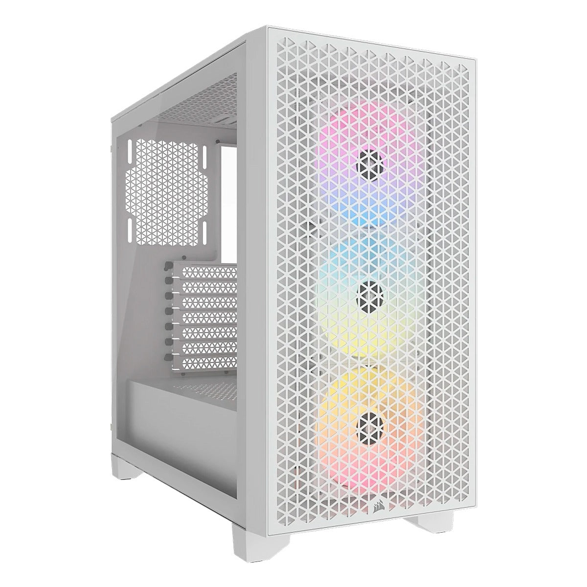 CASE CORSAIR ATX 3000D RGB AIRFLOW TEMPERED GLAS MID-TOWER CASE N-PS 3VEN BLANCO (copia)